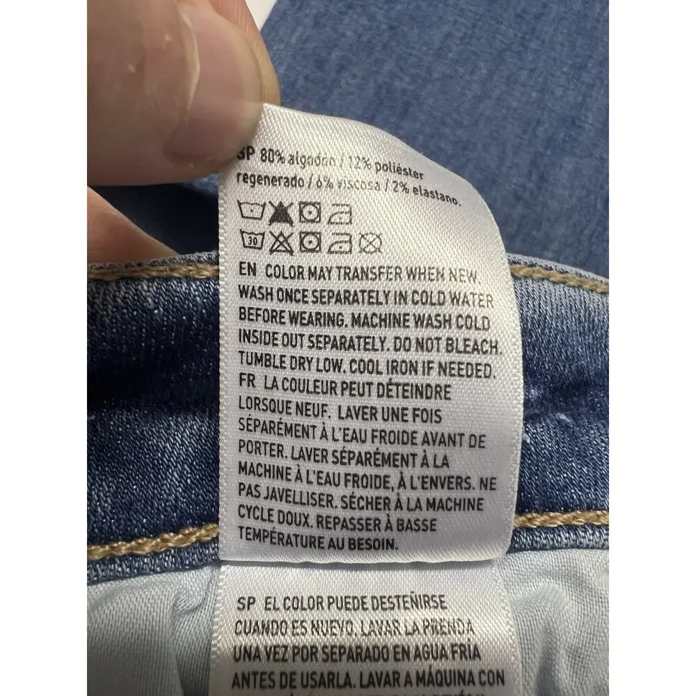 NWT American Eagle Super High Rise Flare Size 18 34 W Next Level Stretch Denim - Picture 10 of 16